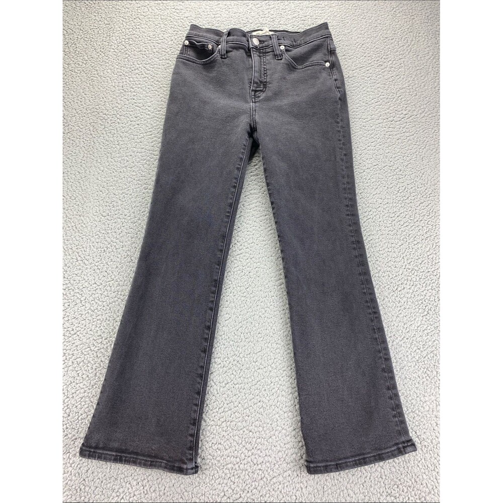 Madewell Women's Mid-Rise Kick Out Crop Flare Denim Jeans |  Size: 26